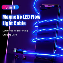 3 in 1 Magnetic Luminous Phone Charging Cable