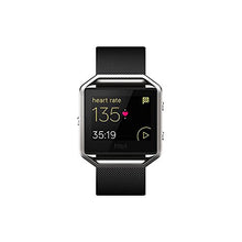 Fitbit Blaze Smart Fitness Watch, Black, Silver, Large