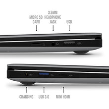 14.1" HD Windows Laptop Notebook Computer, Intel Quad Core Z8350 4 GB Ram, 32 GB, 10,000 mAh Battery, USB 3.0,UK Keyboard,Windows 10 - Zaith NEW MODEL - 256GB SD CARD SUPPORT