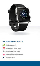 Fitbit Blaze Smart Fitness Watch, Black, Silver, Large