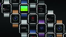 Fitbit Blaze Smart Fitness Watch, Black, Silver, Large