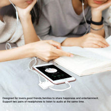 3 in 1 Dual 3.5mm Audio Adapter Audio Charging Converter Splitter Earphone Jack Audio Charger Cable For Phone X 8 8plus 7 7Plus 6 6Plus For Pad Air/Pro-White