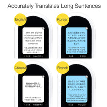 POCKETALK Language Translator Device White - Portable Two-Way Voice Interpreter - Built-in Mobile Data (eSIM)