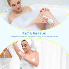 ADOKEY Electric Lady Shaver, Wet & Dry Rechargeable Cordless Painless Womans Razor Body Hair Remover for Legs Underarms and Bikini Trimmer Electric Shaver for Woman with LED Battery Life Display