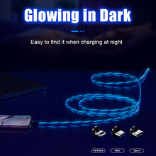 3 in 1 Magnetic Luminous Phone Charging Cable