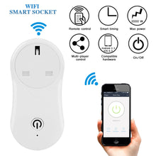 UK Plug Wireless WiFi Smart Socket Intelligent Outlet APP Remote Control Work with Amazon Alexa & Google Home Support Timing Function with 5V USB Output for Android iOS Smartphone
