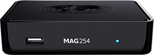 MAG 254w2 Latest Original Linux IPTV/OTT Box - Fast Processor, faster than MAG 250-Genuine Original Box From Infomir With Built-In Wi-Fi Dongle