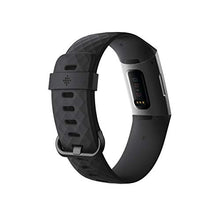 Fitbit Charge 3 Fitness Activity Tracker, Graphite/Black, One Size (S & L Bands Included)