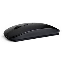 Ultrathin Wireless Mouse,Mamum Slim 2.4 GHz Optical Wireless Mouse + Receiver For Laptop PC Mac (Black)