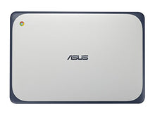 ASUS C202SA-GJ0027 11.6-inch Chromebook Ruggedised and Water Resistant Design with 180 degree Hinge (Silver/Blue) - (Intel Celeron N3060 Processor, 2 GB RAM, 16 GB eMMC, Chrome OS)