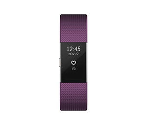 Fitbit Charge 2 Activity Tracker with Wrist Based Heart Rate Monitor - Plum/Large