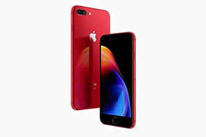 Apple iPhone 8 Plus (5.5 inch Multi-Touch) Retina HD Display 256GB WLAN WWAN Bluetooth Camera Fingerprint-Sensor iOS11 (Red) - Special Edition