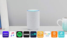 All-new Echo Plus (2nd Gen) – Premium sound with a built-in smart home hub - Sandstone Fabric