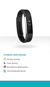 Fitbit Alta Smart Fitness Activity Tracker, Slim Wearable Water Resistant and Sleep Monitor, Wireless Bluetooth Pedometer Wristband for Android and iOS, Step Counter and Calorie Counter Watch