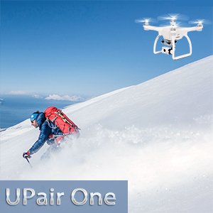 UPair One Drone with 2.7K HD Camera, 5.8G FPV Monitor Transmit Live Video, 2.4G Remote Controller, GPS Auto Return Function, a key to Return, Beginners Quadcopter