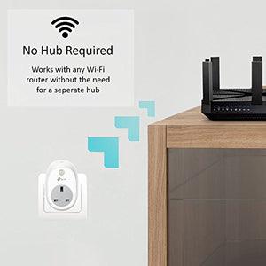 TP-LINK WiFi Smart Plug, Works with Amazon Alexa (Echo and Echo Dot), Google Home and IFTTT, No Hub Required, Control your Devices from Anywhere
