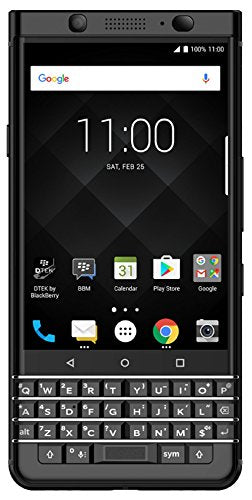BlackBerry KEYone (64GB, 4GB RAM) BB100-7 - 4G LTE GSM Factory Unlocked DUAL SIM Android International Model (Limited Edition) Black