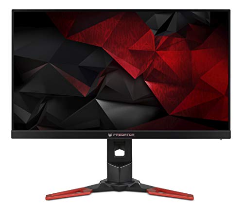 Acer Predator XB271HUbmiprz 27 Inch WQHD Gaming Monitor, (IPS Panel, G-Sync, 165 Hz (OC), 4 ms, ZeroFrame, DP, HDMI, USB Hub, Height Adjustable Stand) Black/Red