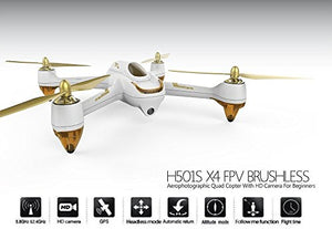 Hubsan JYZ drone H501S X4 BRUSHELESS FPV Quadcopter 1080p Camera GPS Automatic Return Altitude Hold Headless Mode Drone (white)