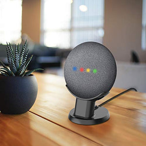 SPORTLINK Desk Mount for Google Home Mini and Nest Mini （2nd gen）, Improves Sound Visibility and Appearance, Smart Speaker Pedestal, Table Stand for Home Mini (Desk Holder-Black)