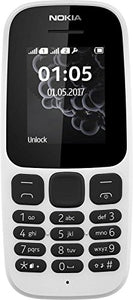 Nokia 105 1.8-Inch SIM Free Feature Phone - White