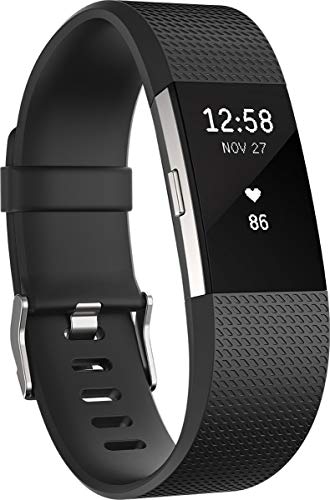 Fitbit Charge 2 Activity Tracker with Wrist Based Heart Rate Monitor - Black/Large