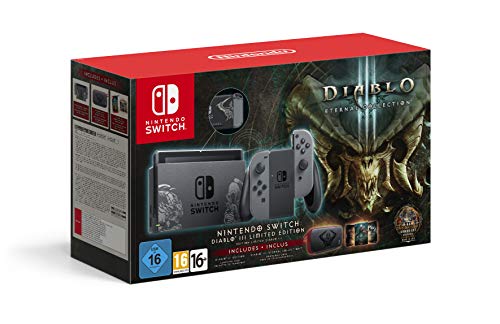 Nintendo Switch Diablo III Limited Edition Console with Diablo III Download Code + Themed Carry Case