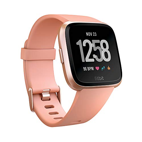 Fitbit Versa Health and Fitness Smartwatch, Peach, One Size