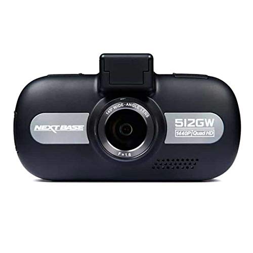 Nextbase 512GW - Full 1440p HD In-Car Dash Camera DVR - 140° Viewing Angle – WiFi and GPS – Anti-Glare Polarising Filter - Black
