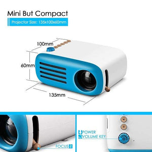 GooDee  Mini Projector, LED Portable Projector Pocket Pico Projector Great Gift for Kids, HD 1080P Supported HDMI Connect to PC Laptop Xmas Gift for Children