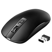 Wireless Mouse, 【Slim & Noiseless, DPI Adjustable】 Patuoxun 2.4G USB Wireless Mice Optical PC Laptop Computer Cordless Mouse with Nano Receiver, 1600 DPI 3 Adjustment Levels Full Size Mouse, Home & Office for Windows Mac Linux Vista Macbook - Super Ener