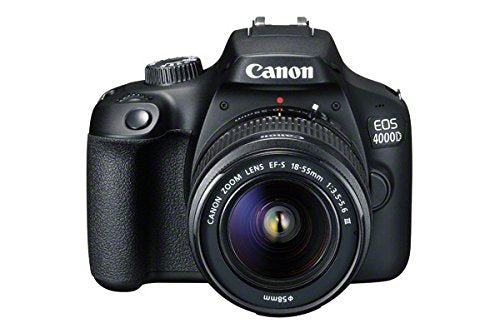 Canon EOS 4000D DSLR Camera and EF-S 18-55 mm f/3.5-5.6 III Lens - Black