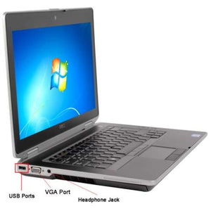 Dell Latitude E6430 14.1" Core i5-3320M 8GB 128GB SSD DVDRW WiFi Windows 10 Professional 64-Bit Laptop (Certified Refurbished)