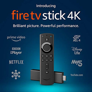 Fire TV Stick 4K Ultra HD with All-New Alexa Voice Remote | Streaming Media Player