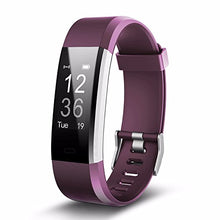 Fitness Tracker with Heart Rate Monitor, Lattie Smart Watch Activity Tracker Pedometer Sports Bracelet with Sleep Monitor Step Calorie Counter Wristband for Android and iOS Smartphone (Purple)