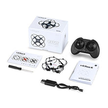 Virhuck GB202 Mini Pocket Quadcopter Drone, 2.4 GHz / 6 AXIS GYRO / 3 Speed Mode / 3D rotation / 360 Degree Eversion / Multicolor LED Lights, Quad Drone for Kids and Beginners - White