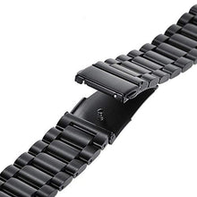 Aimtel compatible Samsung Galaxy(46mm) Watch Strap,22mm Solid Stainless Steel Metal Replacement Bracelet Band compatible Samsung Galaxy Watch SM-R800/R805 Smart Watch(Black)