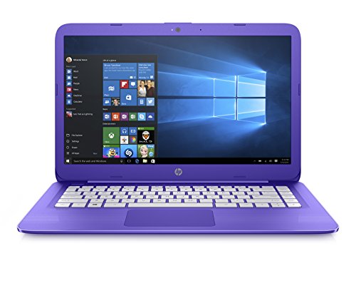 HP Stream 14-ax002na 14-inch HD Laptop (Violet Purple) - (Intel Celeron N3060, 4GB RAM, 32GB eMMC, 1 TB OneDrive and Office 365, 1 Year Subscription Included, Intel HD Graphics, Windows 10)