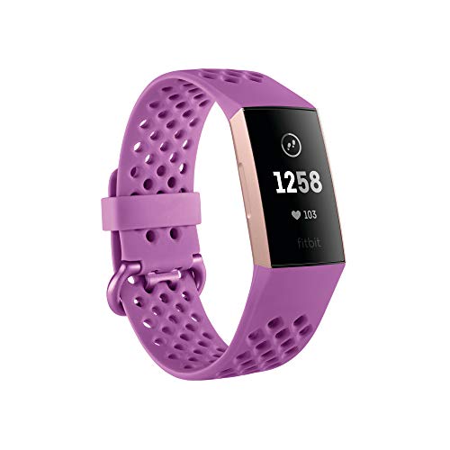 Fitbit Charge 3 Advanced Health & Fitness Tracker - Rose-Gold/Berry, One Size