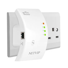 NETVIP Superboost WiFi Boosters Range Extender N300 WiFi Repeater Wireless Network Signal Amplifier WiFi Boosting WiFi Coverage Compatible with Most of Router(WPS-Function/Ethernet Port)