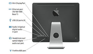 Apple iMac 20" Aluminum Core 2 Duo E8135 2.4GHz 250GB DVDRW WiFi iSight Camera Bluetooth OS X El Capitan (Refurbished)