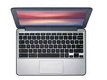 ASUS C202SA-GJ0027 11.6-inch Chromebook Ruggedised and Water Resistant Design with 180 degree Hinge (Silver/Blue) - (Intel Celeron N3060 Processor, 2 GB RAM, 16 GB eMMC, Chrome OS)
