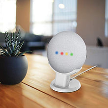 Gelink Google Home Mini Pedestal, Desk Stand for Nest Mini (2nd gen), Improves Sound Reception and Appearance - Portable Desktop Table Stand Holder for Your Smart Home Voice Assistants (White)