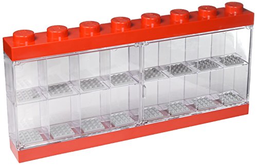 LEGO Minifigure Display Case 16 Red, Large