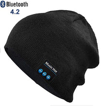 Bluetooth Beanie Winter Hat Unisex 4.2 Wireless Smart Musical Headphone Headset Washable Knit Beanies Speakerphone Cap with Built-in Mic & Speaker for Men Women Teen Boys Girl