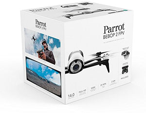 Parrot Bebop 2 Quadcopter Drone with Skycontroller 2 & Cockpit FPV Glasses, 14 MP lens with Full HD Video and Return to Home