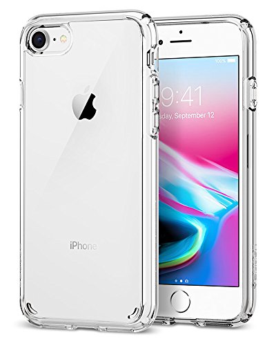 iPhone 8 Case, iPhone 7 Case, Spigen Ultra Hybrid [2nd Generation] - Reinforced Camera Protection Clear Case for Apple iPhone 7 (2016) / Apple iPhone 8 (2017) - Crystal Clear