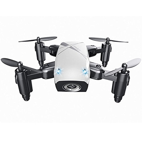 Bluester S9 6-Axis Altitude Hold 0.3MP HD Camera Foldable WIFI RC Quadcopter Pocket Drone (White)
