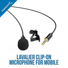 Sabrent Lavalier / Lapel Clip-on Omnidirectional Condenser Microphone for iPhone & Android Smartphones or any other mobile device (AU-SMCR)