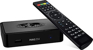 MAG 254w1 Latest Original Linux IPTV/OTT Box - Fast Processor, faster than MAG 250-Genuine Original Box From Infomir With Built-In Wi-Fi Dongle
